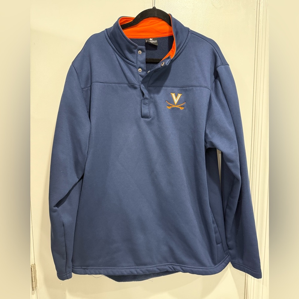 UVA Colosseum Navy and Orange Men's Sweater
